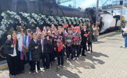 Ретропоезд "Победа" снова в Краснодаре!