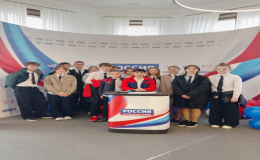 Ученики нашей школы на Дне открытых дверей в медиацентре "ДомЖур" 