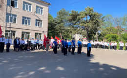 В школе прошёл конкурс строя и песни «Парад войск» 